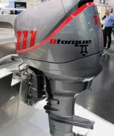 The Neander Shark 111 outboard will be available in both tiller and wheel steering versions