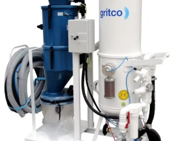 DFU vac-blast machine