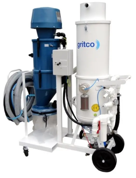 DFU vac-blast machine