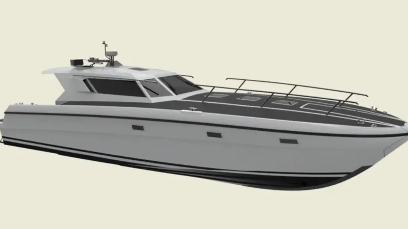 FSD195 is a 20m vessel capable of reaching speeds in excess of 50 knots