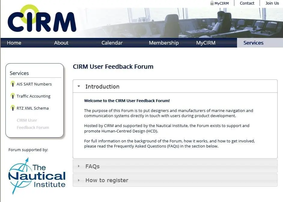 The feedback forum is hosted online on the CIRM.org website
