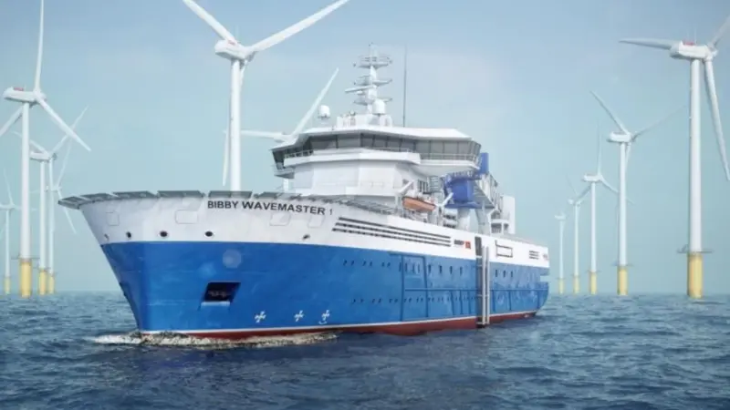 The SOV design provides a bespoke solution for operators involved in the transfer and accommodation of offshore wind personnel