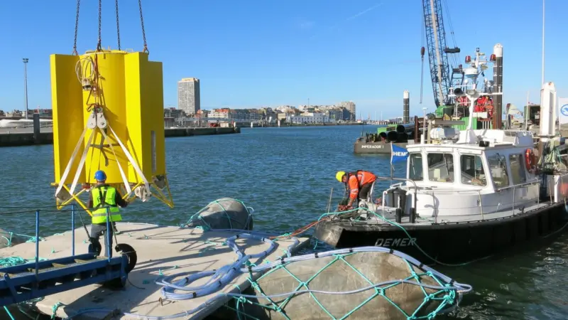 The LAMWEC project puts to test its new wave energy converter