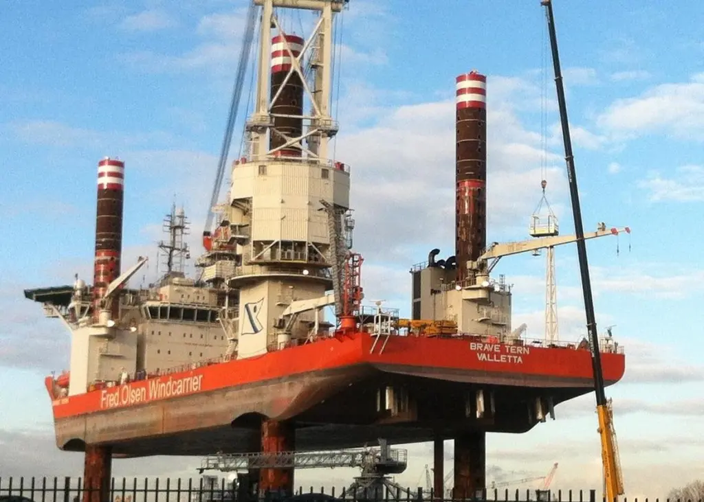 The vessel is now capable of carrying four complete ‘multi megawatt’ turbines