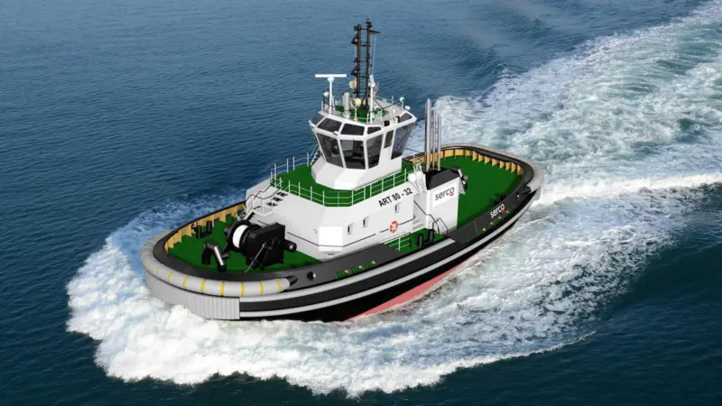 Serco's new ART 80-32 Rotor Tug will be modified for naval duties (Damen)