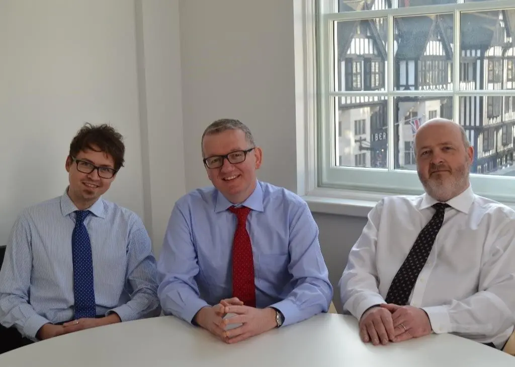 The WQW team – from left Pawel Wysocki, Fergal Quinn and Ed Woollam