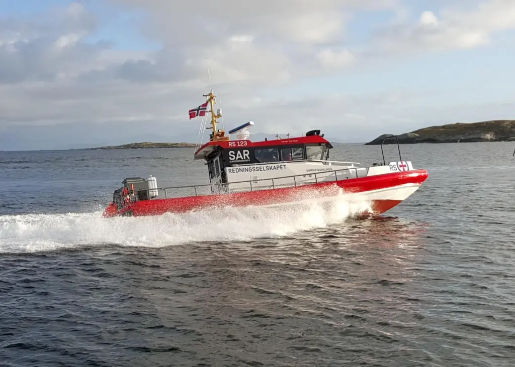 RS Simard Buholmen an SAR vessel built by Hukkelberg in 2001