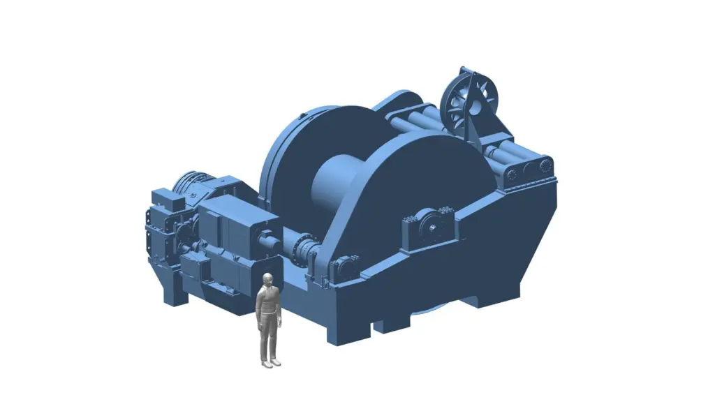 There are to be no less than 12 of these huge mooring winches