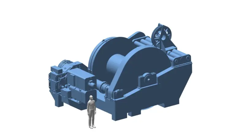 There are to be no less than 12 of these huge mooring winches