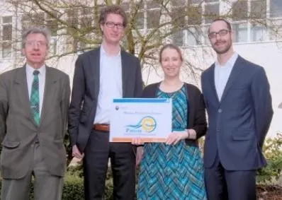 Prof. Stapersma MSc (TU Delft), Robert Hekkenberg MSc (Pamas committee), Elena Stroo-Moredo MSc (Training Manager), Peter de Vos MSc (TU Delft) - (Photo: Kees Opstal)