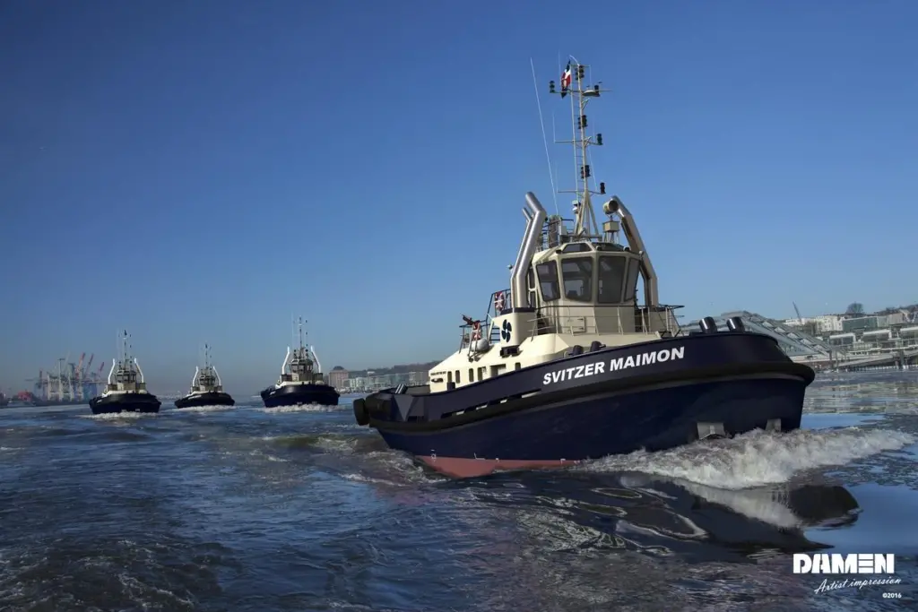 Artist Impression of one of the Damen ATD 2412s for Svitzer (Damen)