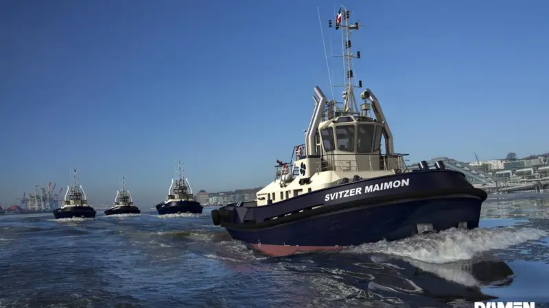 Artist Impression of one of the Damen ATD 2412s for Svitzer (Damen)