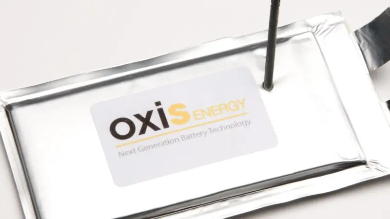 Oxis Energy nail penetration test: Li-s cells show no reaction
