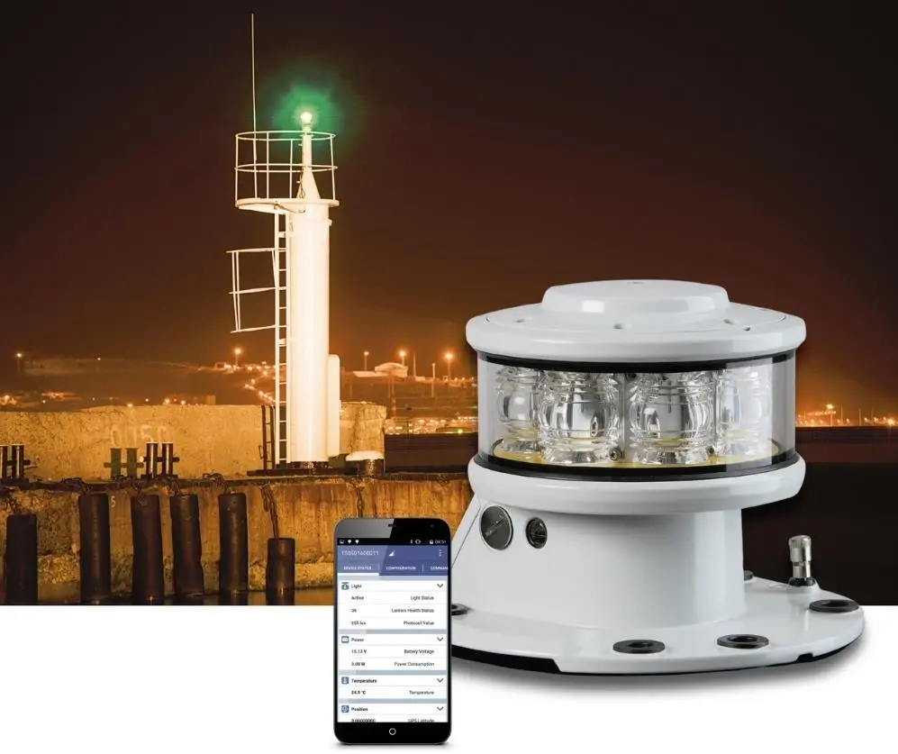 Marine lanterns can now be programmed and controlled from the interior of maintenance vessels
