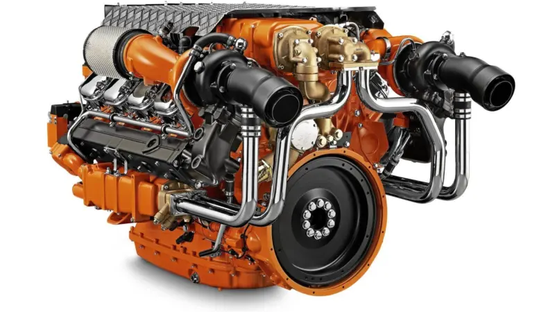 The Scania V8 DI16 power unit