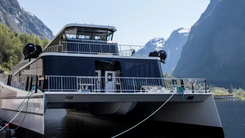 The 40m long hybrid craft pushes the possibilities of both green technology and passenger experience