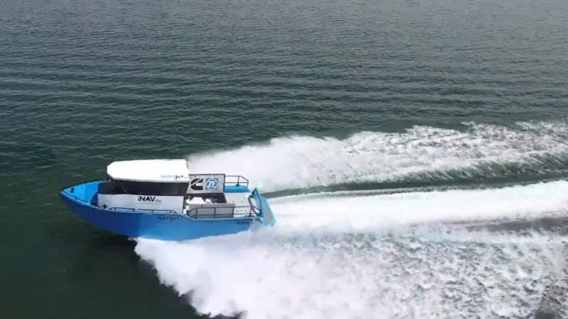 The Raptor workboat will feature a new iNav system at Seawork