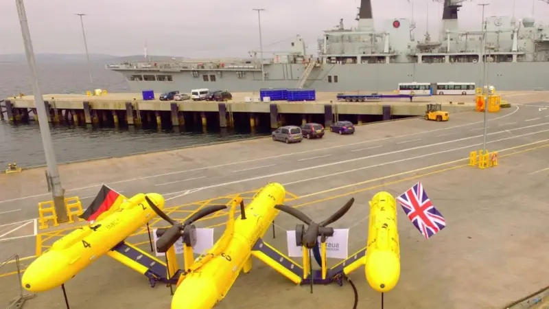 PLAT-O is a moored, buoyant platform that is positioned mid-water column