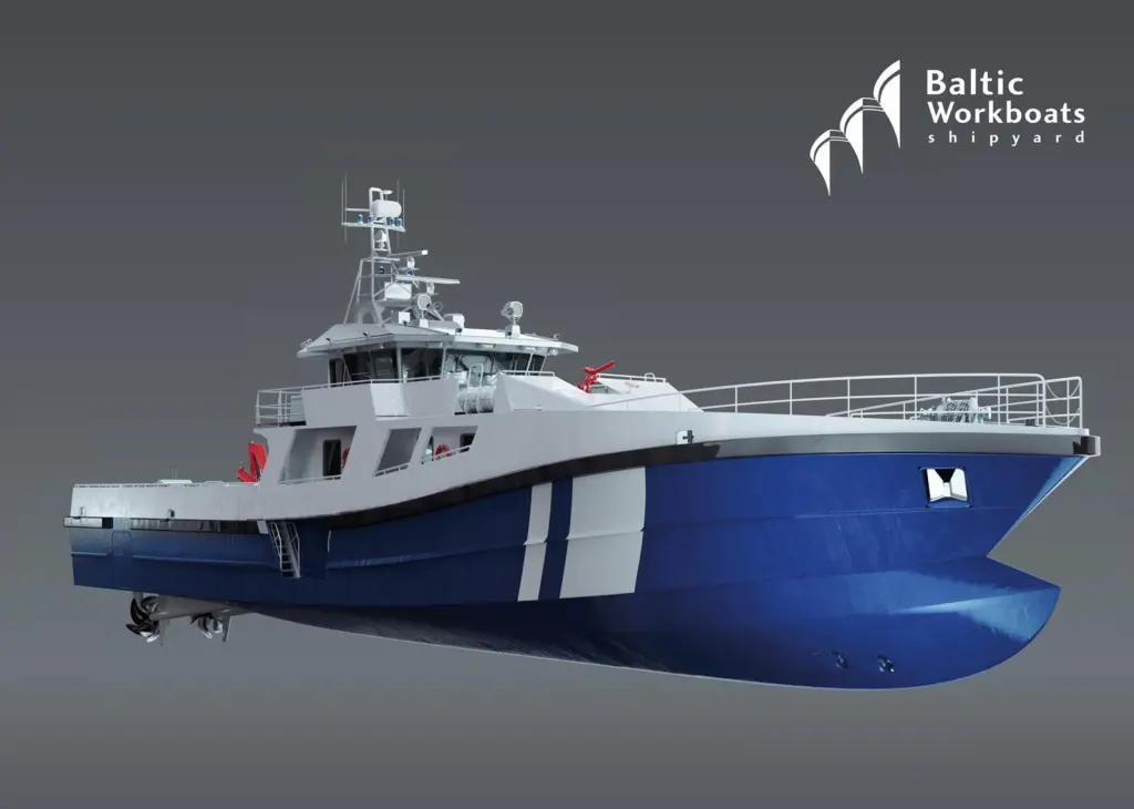 The vessel will be between 42 and 45 metres in length, depending on the final design