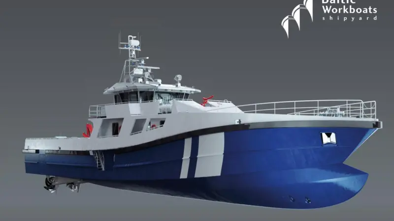 The vessel will be between 42 and 45 metres in length, depending on the final design
