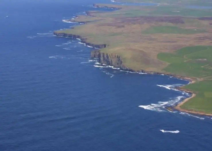 Aerial view of Billia Croo, EMEC wave test site (Image Aquatera)