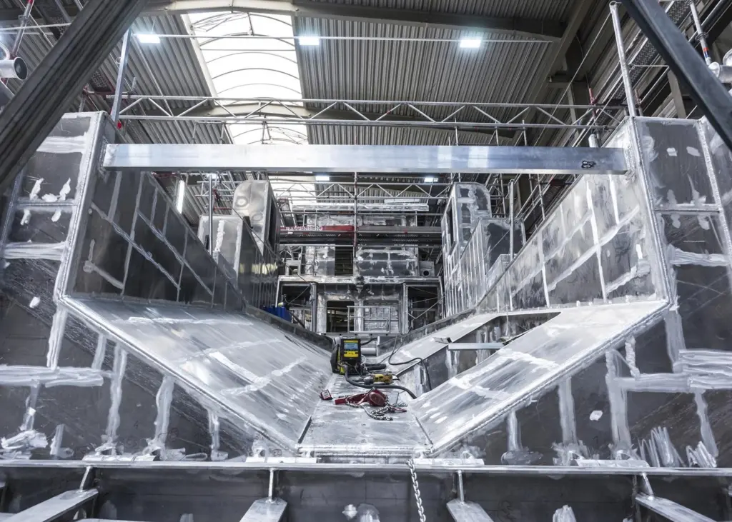 Berlin under build at Fassmer (Photo DGzRS)