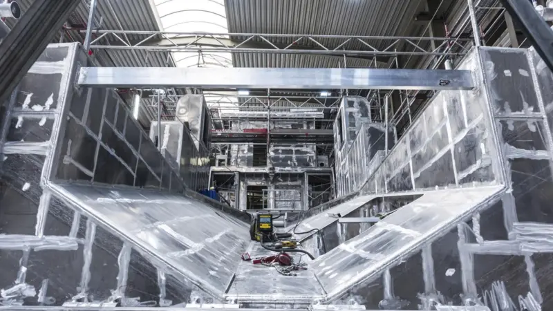 Berlin under build at Fassmer (Photo DGzRS)