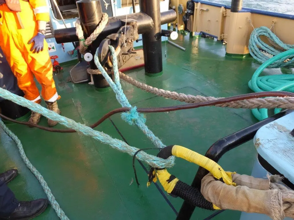 The gog rope arrangement received particular attention in the investigation (MAIB)