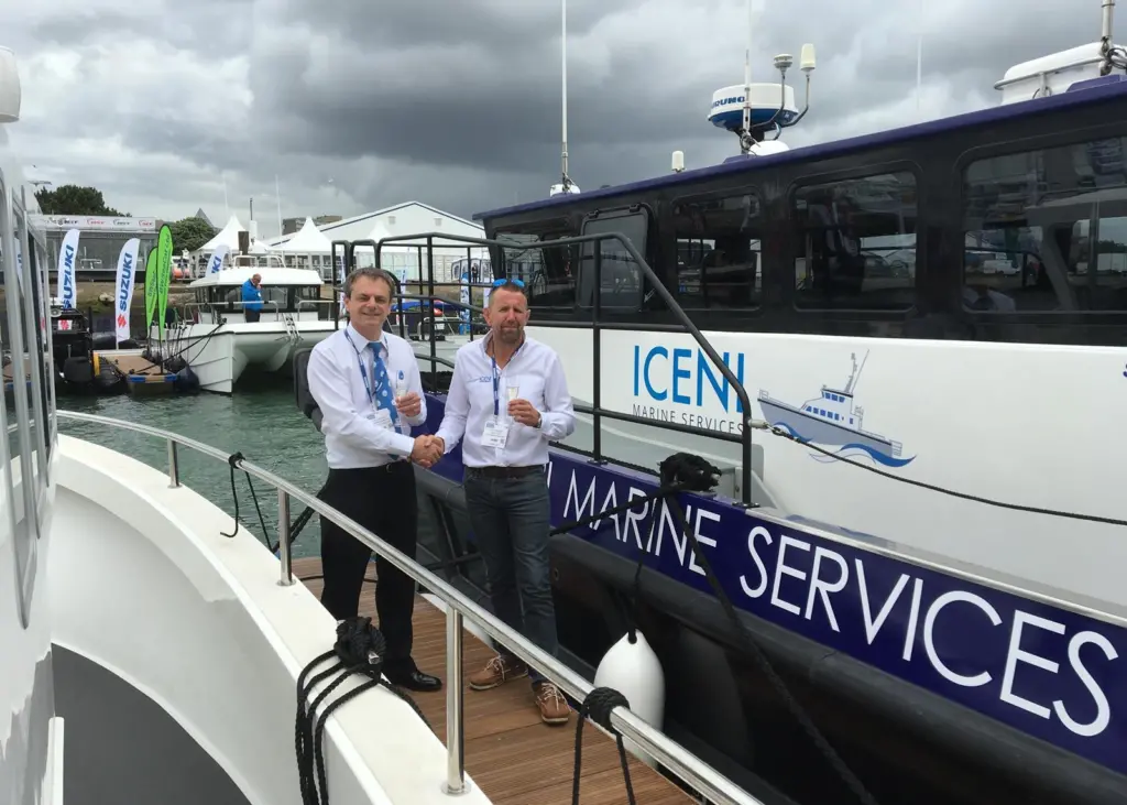 (l-r) David Davies, AST Marine Sciences managing director and Guy Gibson, Iceni Marine director