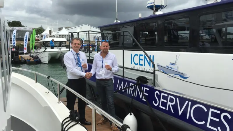 (l-r) David Davies, AST Marine Sciences managing director and Guy Gibson, Iceni Marine director