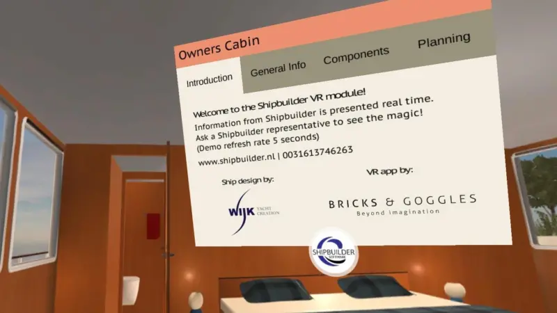 A screenshot of the Shipbuilder VR platform