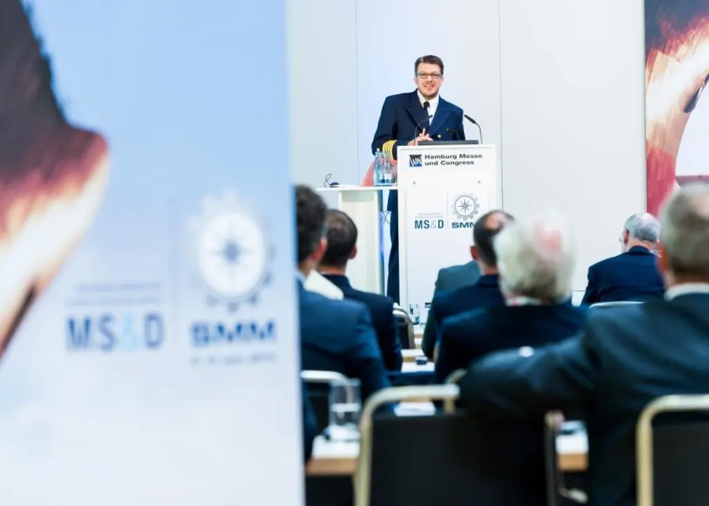 SMM 2014, opening MS&D, Frank-Martin Heise, former chief of waterway police Hamburg
