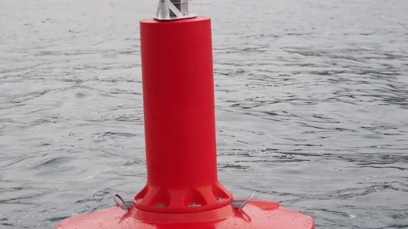 The buoys are single compartment high-density, UV-stabilised, recyclable, foam-filled polyethylene