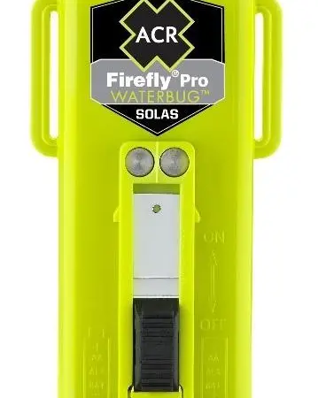 Firefly fits easily inside an inflatable life jacket or pocket
