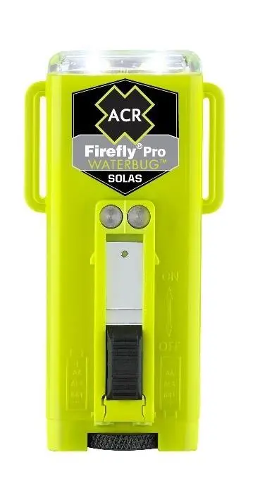Firefly fits easily inside an inflatable life jacket or pocket