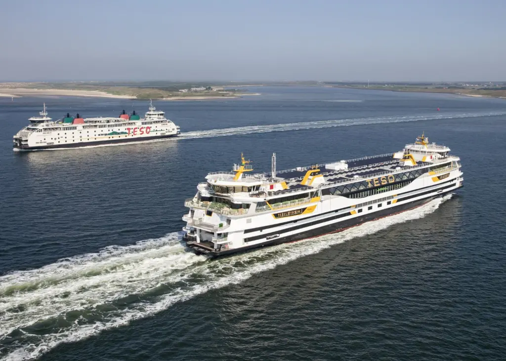 The environmental friendly hybrid Texelstroom ferry has been delivered