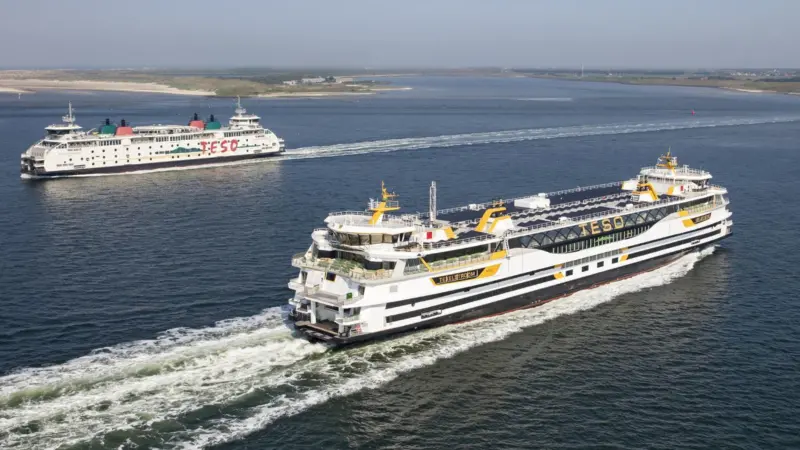 The environmental friendly hybrid Texelstroom ferry has been delivered