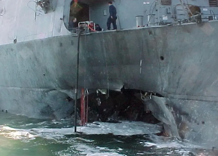 Al-Qaeda’s suicide-ramming of the USS Cole in October 2000 killed 17 US sailors and injured 39