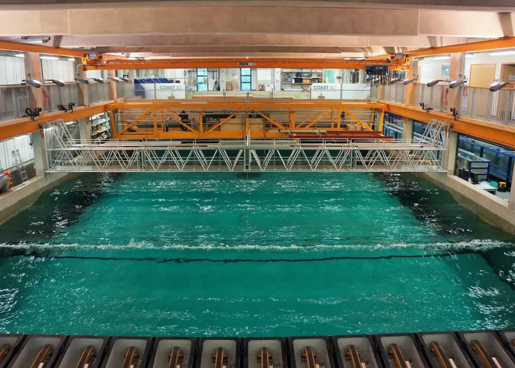 Rigorous tank testing took place at Plymouth University's COAST laboratory