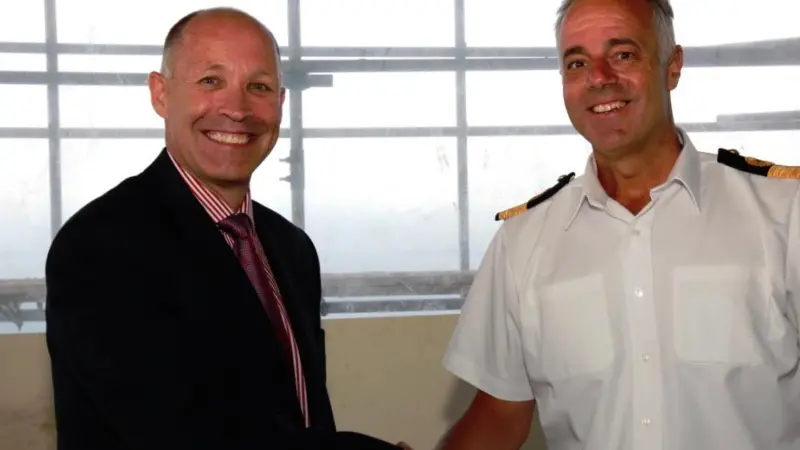Steve Guest MD KNC and Bob Sanguinetti CEO Gibraltar Port Authority