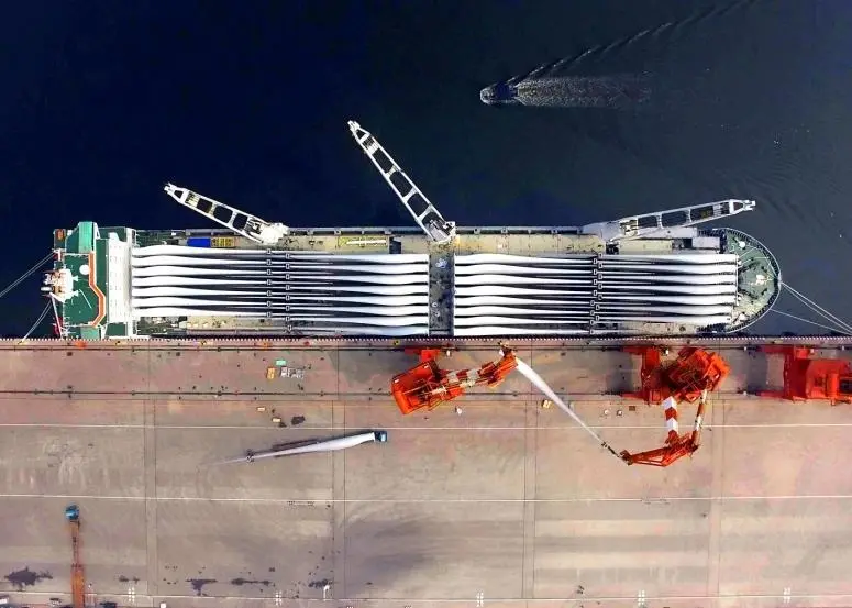 HBB has set a new record in terms of total quantity of blades shipped onboard a single vessel