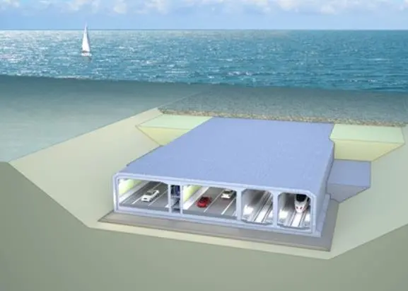 The tunnel will be constructed from 79 individual elements