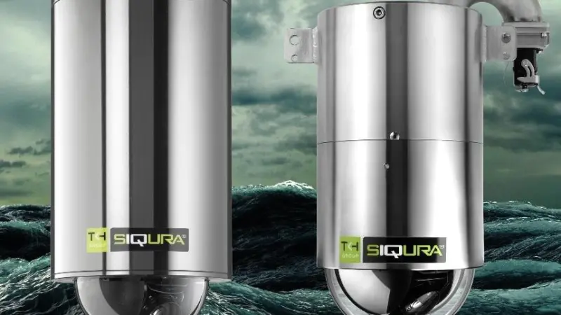 Siqura has devised a unique way of mounting the marine dome, for easier installation and maintenance