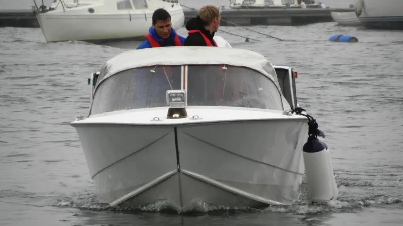 The hybrid taxiboat's first trials in Southampton