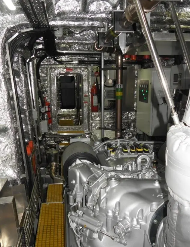 Down in 'Typhoon Tow's engine room. Photo: Geoff Tester/Stevie Knight