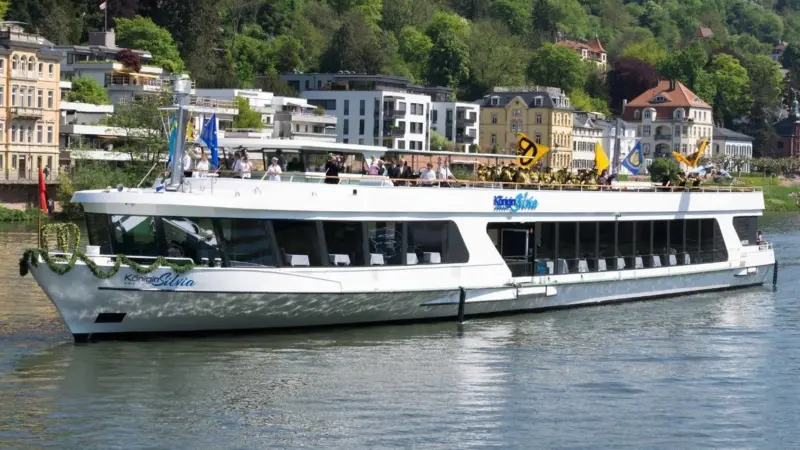 Königin Silvia is the biggest ever Neckar river ship (Photo Weisse Flotte)