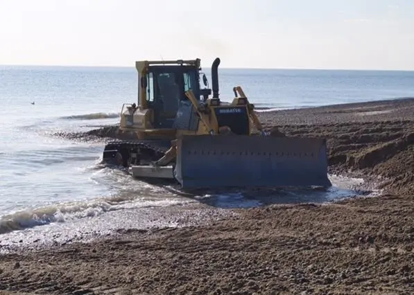 The shingle transfer began on 6 September