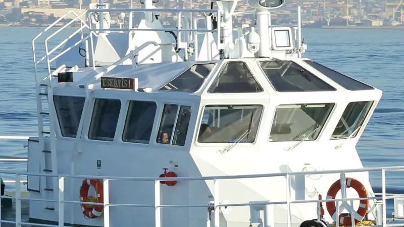 Tservis 1's superstructure has room for eight technicians, plus crew. Photo: MSD