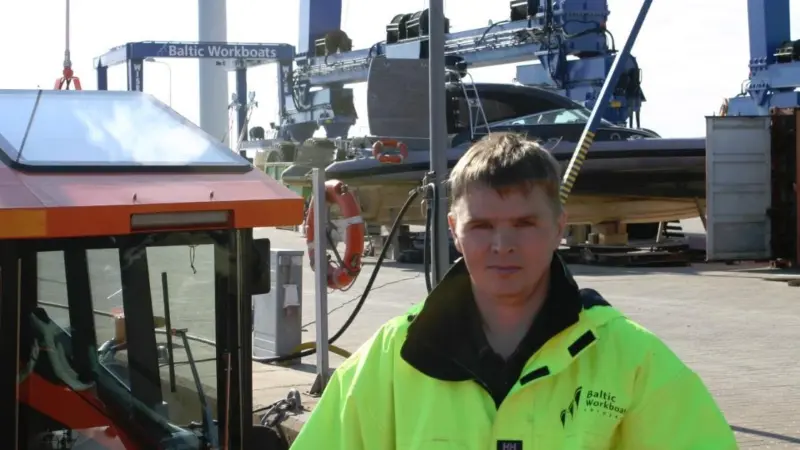 Neeme Muru at Baltic Workboats Shipyard, Saaremaa, Estonia