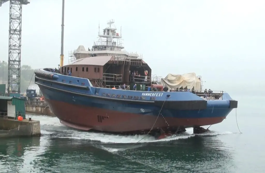 Ostensjo's dual-fuel tugs are under construction at Astilleros Gondan in Spain (Astilleros Gondan)